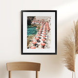 Shop Bagno Marino Archi I Photo Art Print-Blue, Coastal, Green, Orange, Photography, Pink, Portrait, Red, View All-framed poster wall decor artwork