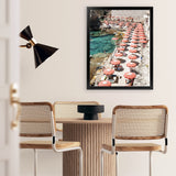 Shop Bagno Marino Archi I Photo Art Print-Blue, Coastal, Green, Orange, Photography, Pink, Portrait, Red, View All-framed poster wall decor artwork