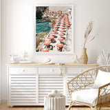 Shop Bagno Marino Archi I Photo Art Print-Blue, Coastal, Green, Orange, Photography, Pink, Portrait, Red, View All-framed poster wall decor artwork