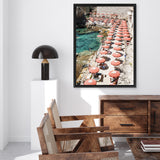 Shop Bagno Marino Archi I Photo Canvas Art Print-Blue, Coastal, Green, Orange, Photography, Photography Canvas Prints, Pink, Portrait, Red, View All-framed wall decor artwork