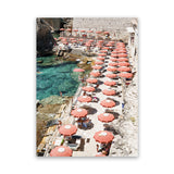 Shop Bagno Marino Archi I Photo Canvas Art Print-Blue, Coastal, Green, Orange, Photography, Photography Canvas Prints, Pink, Portrait, Red, View All-framed wall decor artwork