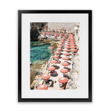 Shop Bagno Marino Archi I Photo Art Print-Blue, Coastal, Green, Orange, Photography, Pink, Portrait, Red, View All-framed poster wall decor artwork