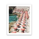 Shop Bagno Marino Archi I Photo Art Print-Blue, Coastal, Green, Orange, Photography, Pink, Portrait, Red, View All-framed poster wall decor artwork