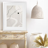 Shop Abstract Forms II Art Print-Abstract, Boho, Neutrals, Portrait, View All-framed painted poster wall decor artwork