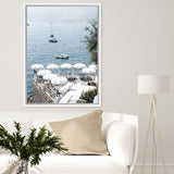 Shop La Dolce Vita I Photo Canvas Art Print-Amalfi Coast Italy, Blue, Coastal, Photography, Photography Canvas Prints, Portrait, View All-framed wall decor artwork