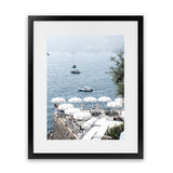 Shop La Dolce Vita I Photo Art Print-Amalfi Coast Italy, Blue, Coastal, Photography, Portrait, View All-framed poster wall decor artwork