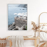 Shop La Dolce Vita II Photo Canvas Art Print-Amalfi Coast Italy, Blue, Coastal, Photography, Photography Canvas Prints, Portrait, View All-framed wall decor artwork