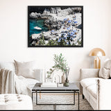 Shop Da Luigi I Photo Canvas Art Print-Amalfi Coast Italy, Blue, Coastal, Green, Landscape, Photography, Photography Canvas Prints, View All-framed wall decor artwork