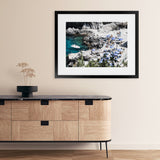 Shop Da Luigi I Photo Art Print-Amalfi Coast Italy, Blue, Coastal, Green, Landscape, Photography, View All-framed poster wall decor artwork