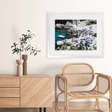 Shop Da Luigi I Photo Art Print-Amalfi Coast Italy, Blue, Coastal, Green, Landscape, Photography, View All-framed poster wall decor artwork