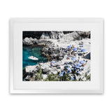 Shop Da Luigi I Photo Art Print-Amalfi Coast Italy, Blue, Coastal, Green, Landscape, Photography, View All-framed poster wall decor artwork
