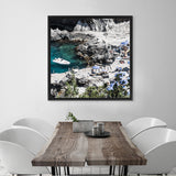 Shop Da Luigi I (Square) Photo Canvas Art Print-Amalfi Coast Italy, Blue, Coastal, Green, Neutrals, Photography Canvas Prints, Square, View All-framed wall decor artwork
