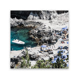 Shop Da Luigi I (Square) Photo Canvas Art Print-Amalfi Coast Italy, Blue, Coastal, Green, Neutrals, Photography Canvas Prints, Square, View All-framed wall decor artwork