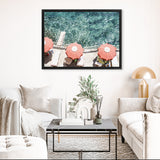 Shop Bagno Marina Archi From Above Photo Canvas Art Print-Amalfi Coast Italy, Blue, Coastal, Green, Landscape, Photography, Photography Canvas Prints, View All-framed wall decor artwork