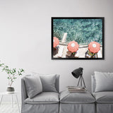 Shop Bagno Marina Archi From Above Photo Art Print-Amalfi Coast Italy, Blue, Coastal, Green, Landscape, Photography, Tropical, View All-framed poster wall decor artwork