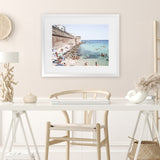 Shop Monopoli I Photo Art Print-Amalfi Coast Italy, Blue, Brown, Coastal, Green, Landscape, Photography, Tropical, View All-framed poster wall decor artwork