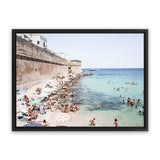 Shop Monopoli I Photo Canvas Art Print-Amalfi Coast Italy, Blue, Brown, Coastal, Green, Landscape, Photography, Photography Canvas Prints, View All-framed wall decor artwork