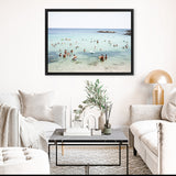 Shop Monopoli II Photo Canvas Art Print-Amalfi Coast Italy, Blue, Coastal, Green, Landscape, People, Photography, Photography Canvas Prints, View All-framed wall decor artwork