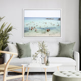 Shop Monopoli II Photo Canvas Art Print-Amalfi Coast Italy, Blue, Coastal, Green, Landscape, People, Photography, Photography Canvas Prints, View All-framed wall decor artwork