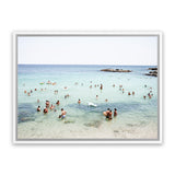 Shop Monopoli II Photo Canvas Art Print-Amalfi Coast Italy, Blue, Coastal, Green, Landscape, People, Photography, Photography Canvas Prints, View All-framed wall decor artwork