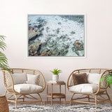 Shop Swimming In Puglia Photo Canvas Art Print-Amalfi Coast Italy, Blue, Coastal, Green, Landscape, Photography, Photography Canvas Prints, View All-framed wall decor artwork
