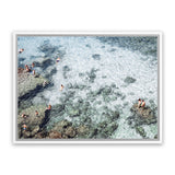 Shop Swimming In Puglia Photo Canvas Art Print-Amalfi Coast Italy, Blue, Coastal, Green, Landscape, Photography, Photography Canvas Prints, View All-framed wall decor artwork