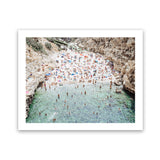Shop Polignano A Mare From Above I Photo Art Print-Amalfi Coast Italy, Blue, Brown, Coastal, Green, Landscape, People, Photography, Tropical, View All-framed poster wall decor artwork