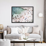 Shop Salento Beach Day III Photo Canvas Art Print-Amalfi Coast Italy, Blue, Coastal, Green, Landscape, Photography, Photography Canvas Prints, View All-framed wall decor artwork