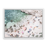 Shop Salento Beach Day III Photo Canvas Art Print-Amalfi Coast Italy, Blue, Coastal, Green, Landscape, Photography, Photography Canvas Prints, View All-framed wall decor artwork