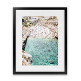 Shop Polignano A Mare From Above III Photo Art Print-Amalfi Coast Italy, Blue, Coastal, Green, Photography, Portrait, View All-framed poster wall decor artwork