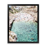 Shop Polignano A Mare From Above III Photo Art Print-Amalfi Coast Italy, Blue, Coastal, Green, Photography, Portrait, View All-framed poster wall decor artwork