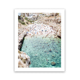 Shop Polignano A Mare From Above III Photo Art Print-Amalfi Coast Italy, Blue, Coastal, Green, Photography, Portrait, View All-framed poster wall decor artwork
