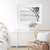 Shop Surfing At Noosa Photo Art Print-Black, Coastal, Grey, Landscape, Photography, View All, White-framed poster wall decor artwork