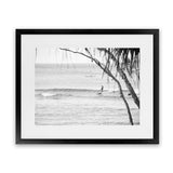 Shop Surfing At Noosa Photo Art Print-Black, Coastal, Grey, Landscape, Photography, View All, White-framed poster wall decor artwork