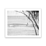 Shop Surfing At Noosa Photo Art Print-Black, Coastal, Grey, Landscape, Photography, View All, White-framed poster wall decor artwork