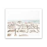 Shop Beach Parasols Photo Art Print-Amalfi Coast Italy, Boho, Coastal, Greece, Landscape, Neutrals, Photography, View All-framed poster wall decor artwork