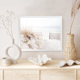 Shop Beach Access Photo Art Print-Boho, Coastal, Greece, Landscape, Neutrals, Photography, View All, White-framed poster wall decor artwork