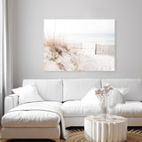 Shop Beach Access Photo Canvas Art Print-Boho, Coastal, Greece, Landscape, Neutrals, Photography, Photography Canvas Prints, View All, White-framed wall decor artwork