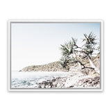 Shop Noosa Bay I Photo Canvas Art Print-Boho, Coastal, Greece, Landscape, Neutrals, Photography, Photography Canvas Prints, View All, White-framed wall decor artwork
