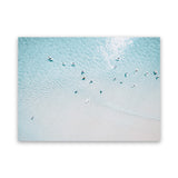 Shop Aerial Surfers I Photo Canvas Art Print-Blue, Boho, Coastal, Landscape, Photography, Photography Canvas Prints, Tropical, View All-framed wall decor artwork