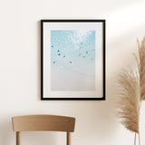 Shop Aerial Surfers II Photo Art Print-Blue, Boho, Coastal, Photography, Portrait, View All-framed poster wall decor artwork