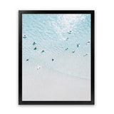 Shop Aerial Surfers II Photo Art Print-Blue, Boho, Coastal, Photography, Portrait, View All-framed poster wall decor artwork