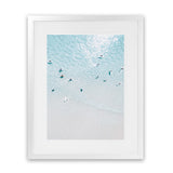 Shop Aerial Surfers II Photo Art Print-Blue, Boho, Coastal, Photography, Portrait, View All-framed poster wall decor artwork