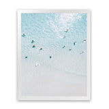 Shop Aerial Surfers II Photo Art Print-Blue, Boho, Coastal, Photography, Portrait, View All-framed poster wall decor artwork