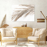 Shop Dried Palm Leaf I Photo Canvas Art Print-Boho, Brown, Coastal, Landscape, Neutrals, Photography, Photography Canvas Prints, Tropical, View All, White-framed wall decor artwork