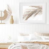 Shop Dried Palm Leaf I Photo Art Print-Boho, Brown, Coastal, Landscape, Neutrals, Photography, Tropical, View All, White-framed poster wall decor artwork