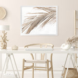 Shop Dried Palm Leaf I Photo Art Print-Boho, Brown, Coastal, Landscape, Neutrals, Photography, Tropical, View All, White-framed poster wall decor artwork