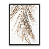 Shop Dried Palm Leaf II Photo Canvas Art Print-Boho, Brown, Coastal, Neutrals, Photography, Photography Canvas Prints, Portrait, Tropical, View All, White-framed wall decor artwork