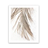 Shop Dried Palm Leaf II Photo Art Print-Boho, Brown, Coastal, Neutrals, Photography, Portrait, Tropical, View All, White-framed poster wall decor artwork