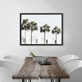 Shop Palm Villa Photo Canvas Art Print-Boho, Coastal, Green, Landscape, Photography, Photography Canvas Prints, Tropical, View All, White-framed wall decor artwork